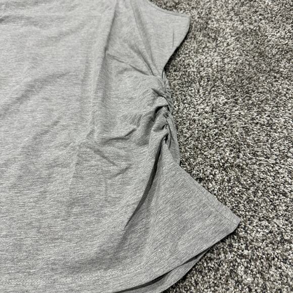 New with tags, VENUS Gray Square Neck Ruched Side Tank Top, Size 2X - Picture 9 of 10